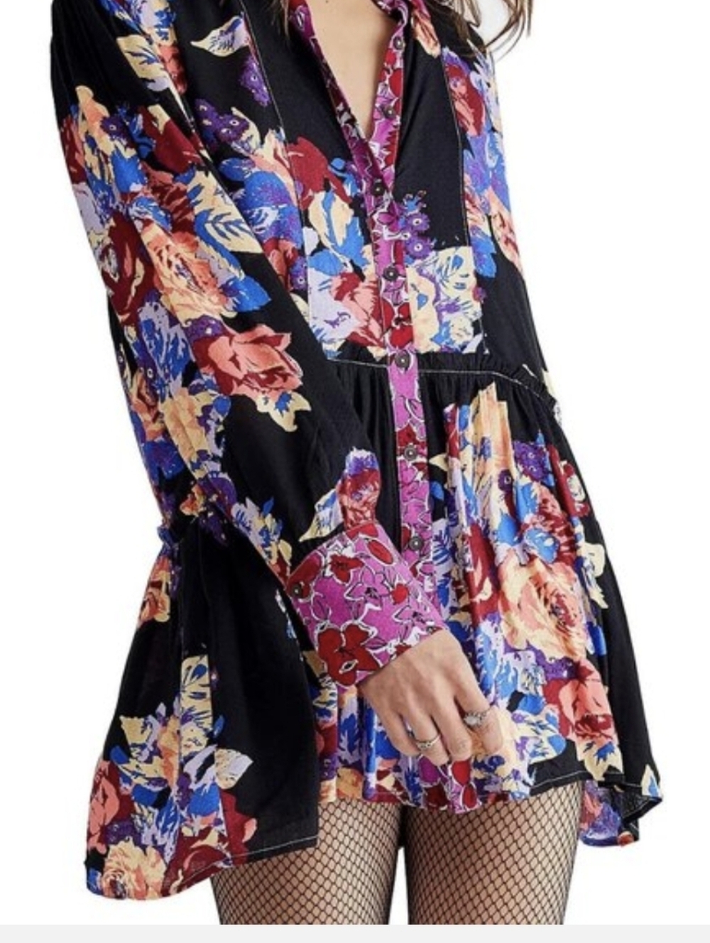 Free People - Brunch A Bunch Floral Tunic - Large - Picture 3 of 7